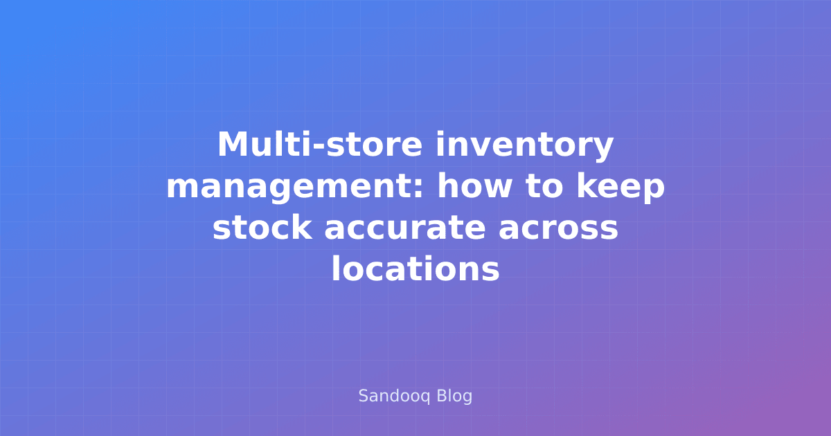 Retail inventory dashboard showing stock across multiple store locations