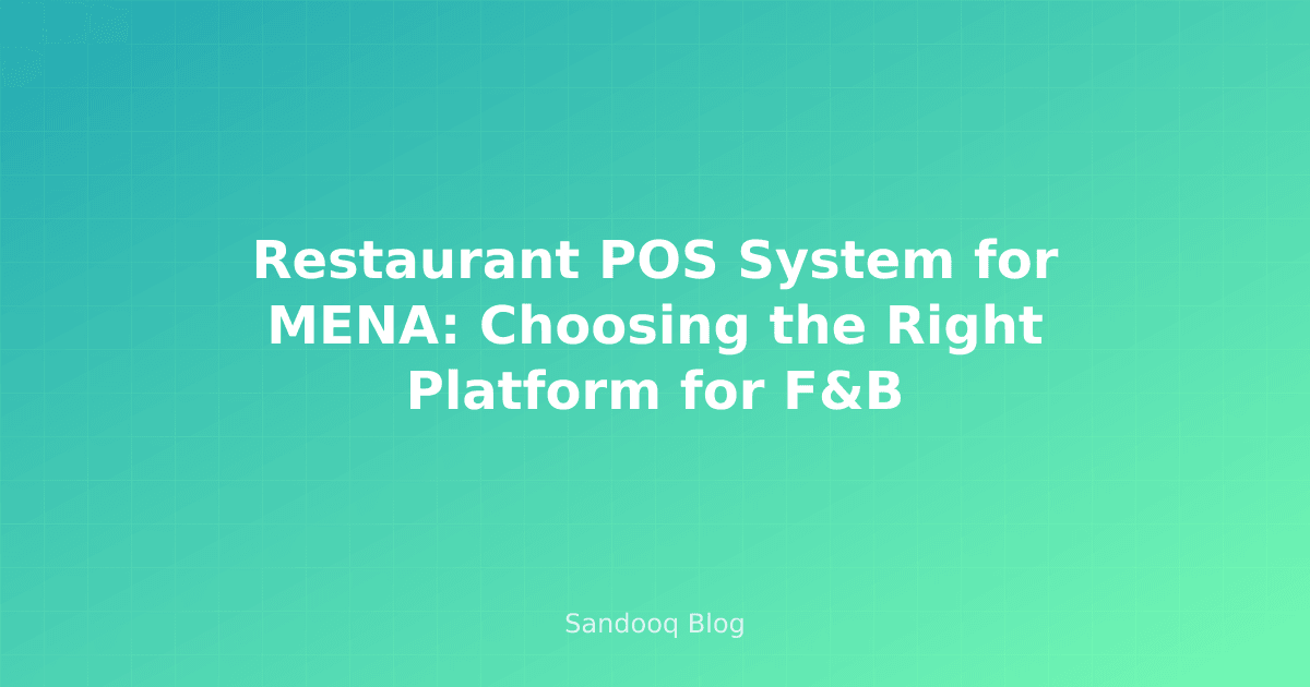 Restaurant point of sale workflow on tablet